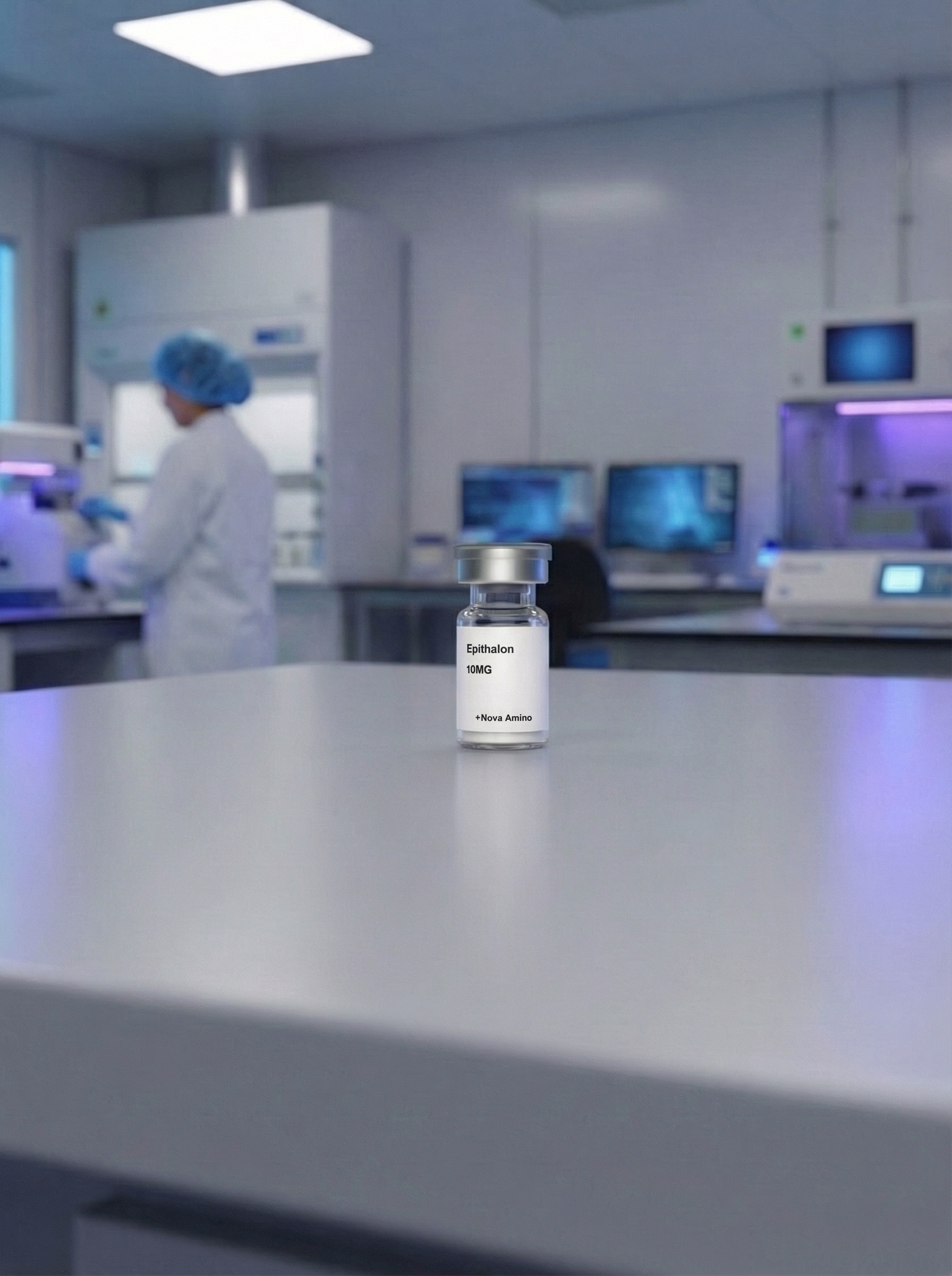 Nova Amino Oxytocin vial in laboratory