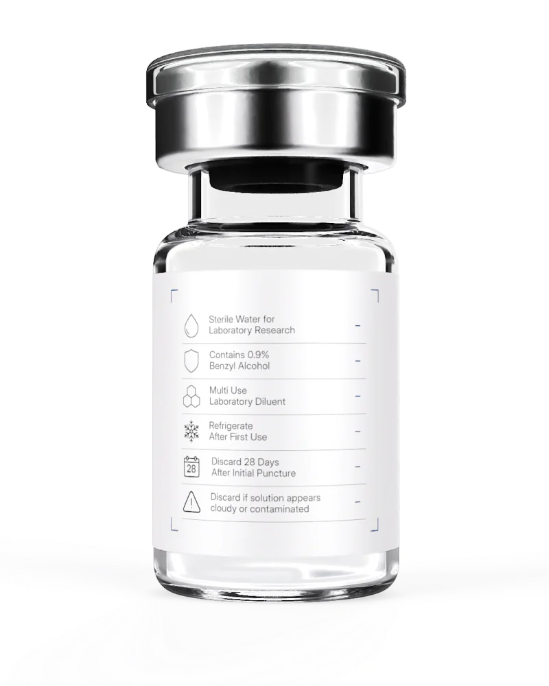 Bacteriostatic Water vial back